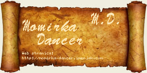 Momirka Dancer vizit kartica